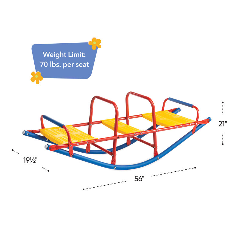 Durable WeatherResistant Metal Rocking Seesaw & Reviews Birch Lane